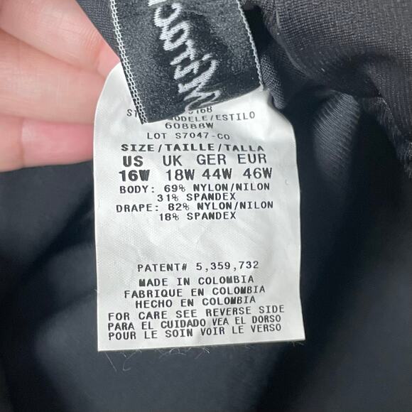 Miraclesuit Swimsuit Womens Size 16W‎ Black One Piece Oceanus Beach Summer NWT - Picture 13 of 14